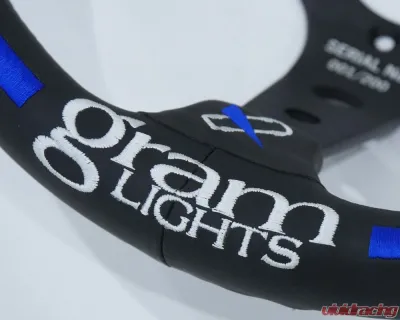 Rays x Vertex Limited Blue GramLights Steering Wheel - WRAYSOSWGRAMBL