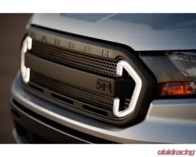 RTR Vehicles Grille w/LED Lights - Without Bezel Ford Ranger 2019-2023 - 1992-7001-01-2