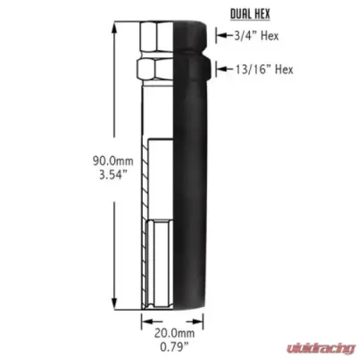 RTR Vehicles M12 6 Spline Lug Adapter - 99071.0006.31.A