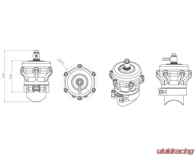 TiAL Red Sport Q Series 50mm Blow-Off Valve w/ 11 psi Spring - ALP.TiAL 002575