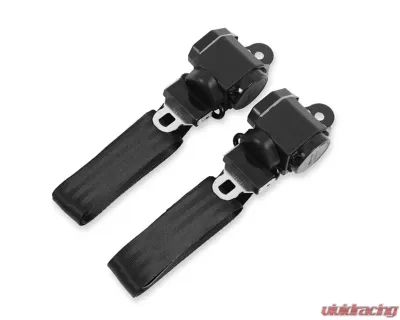Brothers Trucks Black 3 Point Seat Belt Kit Chevrolet | GMC Truck 1947-1954 - BELTKT4-1BLACK