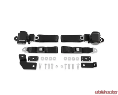 Brothers Trucks Black 3 Point Seat Belt Kit Chevrolet | GMC Truck 1947-1954 - BELTKT4-1BLACK