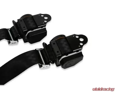 Brothers Trucks Black 3 Point Bench Seat Belt Kit Chevrolet | GMC C10 1973-1987 - BELTKT6-1BK