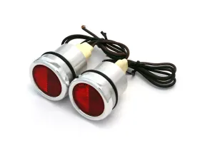 Brothers Trucks Bed Hole Caps w/ Red Lights Chevrolet | GMC Truck 1954-1966