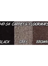 Brothers Trucks Gray Complete Carpet Set Chevrolet | GMC Truck 1947-1955                                     - CPT1000GRAY - Image 4