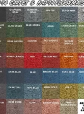 Brothers Trucks Black Large Hump Carpet Set Chevrolet | GMC C10 1973-1974                                     - CPT73PU-LBLACK - Image 2