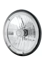 Brothers Trucks 7" Euro Crystal Headlight w/ Halo LED Auxiliary Light Chevrolet | GMC Truck 1947-1980                                     - EHL80HLAMBER - Image 2
