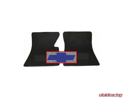 Brothers Trucks Charcoal Carpeted Floormats w/ "Bowtie" Logo Chevrolet | GMC C10 Pickup 1960-1970 - EMF2500-2CHARCOAL