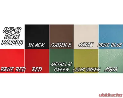 Brothers Trucks Black Complete Door Panels Chevrolet | GMC C10 1967-1968 - FP26800BLACK
