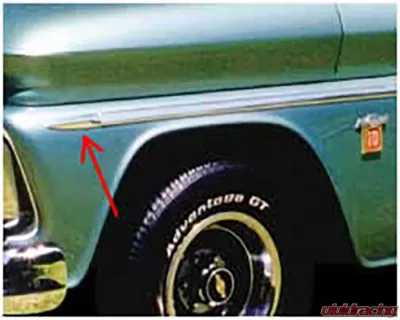 Brothers Trucks Tip Front Fender Molding Chevrolet | GMC C10 1962-1966 - FSM0100