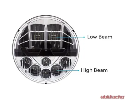 Brothers Trucks 7" High Power LED Headlight for Chevrolet & GMC 1947-1980 - HLED795