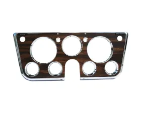 Brothers Trucks Chrome/Woodgrain 7 Hole Instrument Bezel Chevrolet | GMC C10 1969-1972