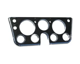 Brothers Trucks Chrome/Black 7 Hole Instrument Bezel w/ Choke Chevrolet | GMC C10 1967-1968