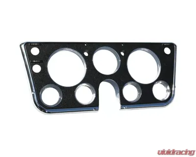 Brothers Trucks Chrome/Black 7 Hole Instrument Bezel w/ Choke for 1967-1968 Chevrolet/GMC C10/C20/C30/C15/C25 - INST68B
