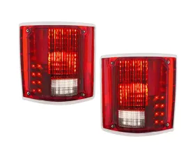 Brothers Trucks Pair Deluxe LED Taillamp Assemblies Chevrolet | GMC C10 Fleetside 1973-1987