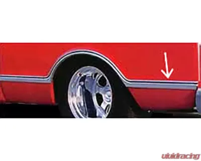 Brothers Trucks Rear Right Of Wheel Bedside Molding Chevrolet | GMC C10 Longbed 1967-1968 - LSML05R