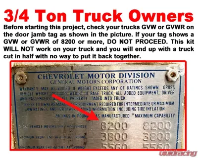 Brothers Trucks Longbed-To-Shortbed Conversion Chevrolet | GMC C10 1984-1987 - LTSC38784-87