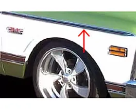 Brothers Trucks Upper Fender Molding Chevrolet | GMC C10 1969-1972