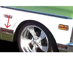 Brothers Trucks Black Rear Left Of Wheel Fender Molding Chevrolet | GMC C10 1969-1972