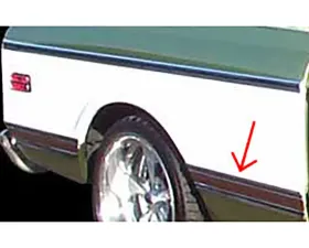 Brothers Trucks Black Front Left Of Wheel Bed Molding Chevrolet | GMC C10 Longbed 1969-1972