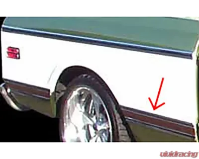 Brothers Trucks Black Front Left Of Wheel Bed Molding Chevrolet | GMC C10 Longbed 1969-1972 - MFBL91L