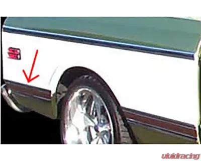 Brothers Trucks Black Rear Left Of Wheel Bed Molding Chevrolet | GMC C10 Longbed 1969-1972 - MFBL92L