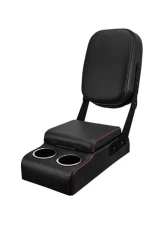 Brothers Trucks Black Sport Custom Buddy Console w/ Red Stitching Chevrolet | GMC C10 1960-1987                                     - QCCB087RED - Image 2