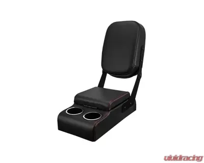 Brothers Trucks Black Sport Custom Buddy Console w/ Red Stitching Chevrolet | GMC C10 1960-1987 - QCCB087RED