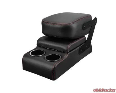Brothers Trucks Black Sport Custom Buddy Console w/ Red Stitching Chevrolet | GMC C10 1960-1987 - QCCB087RED
