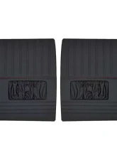 Brothers Trucks Black Sport Custom Door Panels w/ Black Stitching Chevrolet | GMC Truck 1947-1954                                     - QDP0054BLACK - Image 2