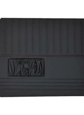 Brothers Trucks Black Sport Custom Door Panels w/ Black Stitching Chevrolet | GMC Truck 1947-1954                                     - QDP0054BLACK - Image 3