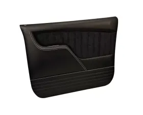 Brothers Trucks Black Sport Custom Door Panels w/ Black Stitching Chevrolet | GMC C10 1967-1972