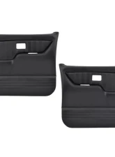 Brothers Trucks Black Sport Custom Door Panels w/ Blue Stitching Chevrolet | GMC C10 1981-1987                                     - QDP0087BLUE - Image 2