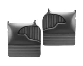 Brothers Trucks Black Sport Custom Flat Door Panels w/ Red Stitching Chevrolet | GMC Truck 1955-1959