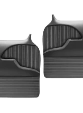 Brothers Trucks Black Sport Custom Molded Door Panels w/ Black Stitching Chevrolet | GMC Truck 1955-1959                                     - QDP059MBLACK - Image 2
