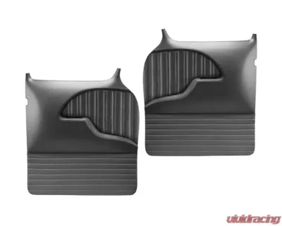 Brothers Trucks Black Sport Custom Molded Door Panels w/ Black Stitching Chevrolet | GMC Truck 1955-1959 - QDP059MBLACK