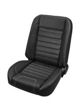 Brothers Trucks Black Sport Bucket Seats w/ Red Stitching Chevrolet | GMC Truck 1947-1987                                     - QSBKT87RED - Image 2
