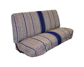 Brothers Trucks Universal Bench Saddle Blanket Seat Cover w/ Blue Pinstripe Chevrolet | GMC Truck 1947-1987
