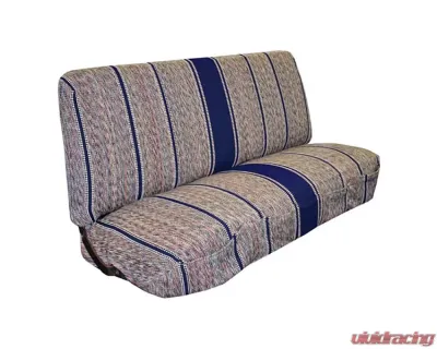 Brothers Trucks Universal Bench Saddle Blanket Seat Cover w/ Blue Pinstripe Chevrolet | GMC Truck 1947-1987 - SBSC87UBLUE