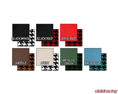 Brothers Trucks Black/White Custom Houndstooth Seat Cover Chevrolet | GMC C10 1960-1966 - UP66H00BLKWHT