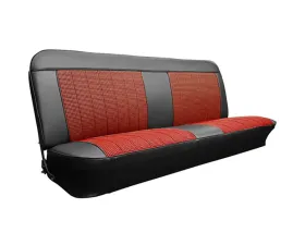Brothers Trucks Black/Red Custom Houndstooth Seat Cover Chevrolet | GMC C10 1960-1966