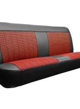 Brothers Trucks Black/White Custom Houndstooth Seat Cover Chevrolet | GMC C10 1960-1966                                     - UP66H00BLKWHT - Image 2