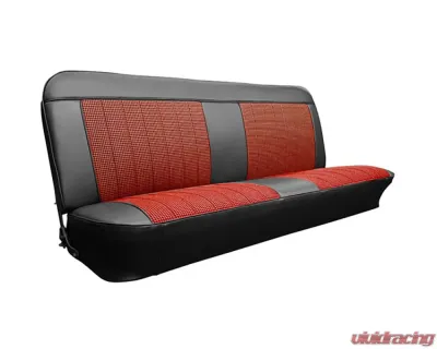 Brothers Trucks Black/White Custom Houndstooth Seat Cover Chevrolet | GMC C10 1960-1966 - UP66H00BLKWHT
