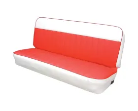 Brothers Trucks White/Red Two Tone Bench Seat Upholstery Chevrolet | GMC C10 1960-1966