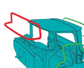 Brothers Trucks Deluxe Windshield Seal Chevrolet | GMC C10 1960-1963