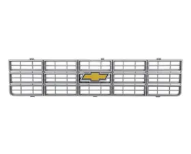 BROTHERS Trucks C/K Chevy Grille - w/ Bowtie - Argent Grey