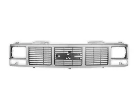 BROTHERS Trucks GMT400 GMC Grille - Single Headlight - Silver