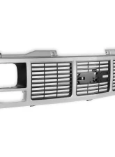 Brothers Trucks GMT400 GMC Grille - Single Headlight - Argent Silver - 1988-1993                                     - 04-367 - Image 2