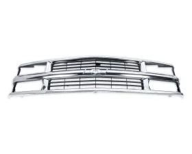 BROTHERS Trucks GMT400 Chevy Grille w/o Sport Package - Chrome/Black