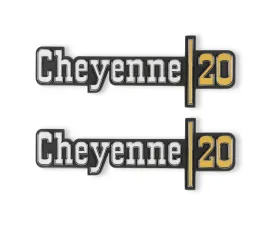 BROTHERS Trucks C/K Fender Badge Pair - Cheyenne 20